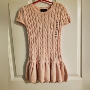 3T Ralph Laruen pink cable knit dress